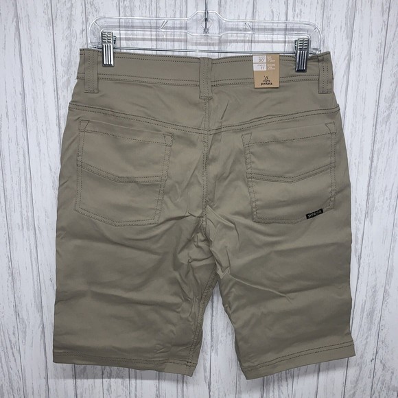 Mens Size 30 Prana Brion Shorts Dark Khaki NWT - Picture 4 of 6
